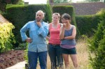 Discussing the layout of a bed at Great Dixter, August&nbsp;2011-3