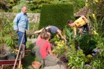 Planting up new bed at Great Dixter , August&nbsp;2011-4