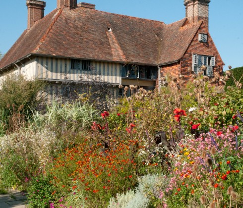 Great Dixter long border in October
