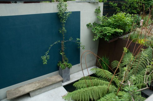 Sumptuous sunken level in Deborah Nagan's garden May 2013