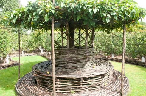 Chair unde apple tree at Prieure D'Orsan